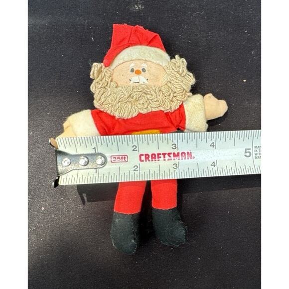 Vintage Mr. Santa Hallmark Cloth Fabric Stuffed 6" Christmas Ornament 6076 -C8 - Picture 4 of 8